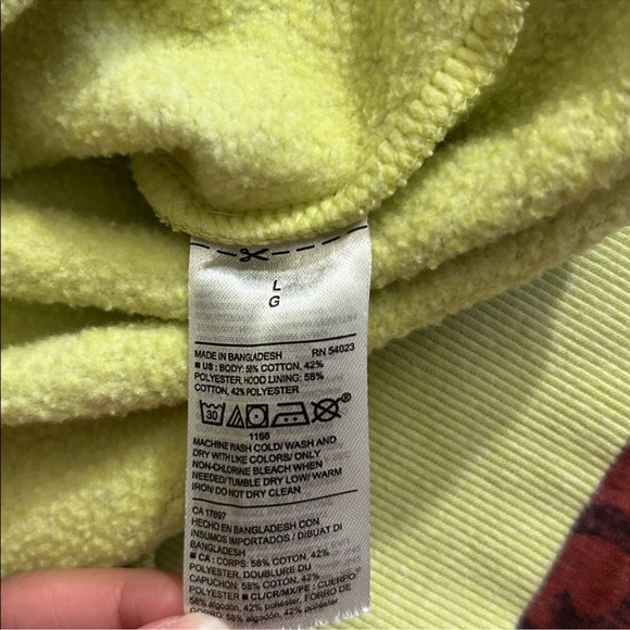 Old Navy Lime Green Hoodie - Picture 8 of 8